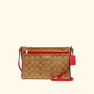 COACH EAST/WEST CROSSBODY WITH POP-UP POUCH handbag